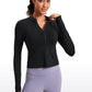 LuxeMove Cropped Thumbhole Top