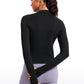 LuxeMove Cropped Thumbhole Top