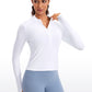 SoftEase Half-Zip Cropped Pullover