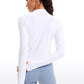 LuxeMove Cropped Thumbhole Top