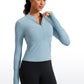 SoftEase Half-Zip Cropped Pullover