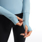 LuxeMove Cropped Thumbhole Top