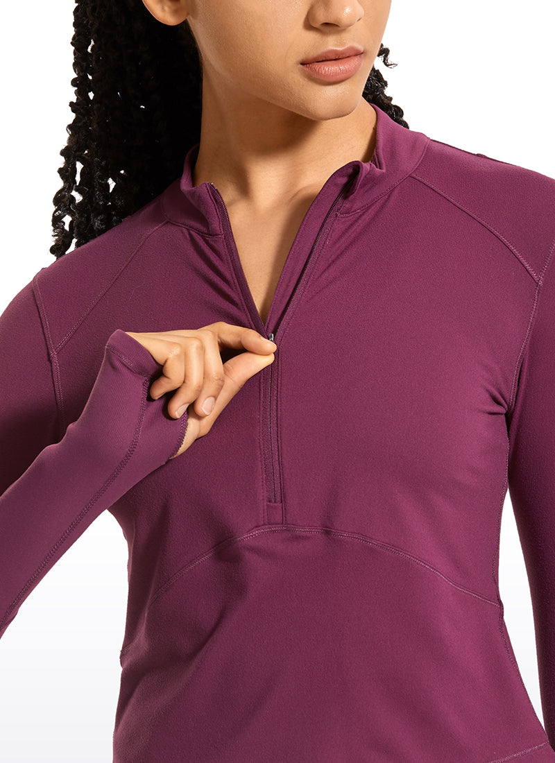 SoftEase Half-Zip Cropped Pullover