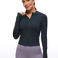 SoftEase Half-Zip Cropped Pullover