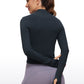 LuxeMove Cropped Thumbhole Top