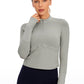 LuxeMove Cropped Thumbhole Top