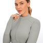 LuxeMove Cropped Thumbhole Top