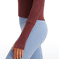 LuxeMove Cropped Thumbhole Top