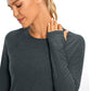 Soft Heather Long Sleeves Thumbholes