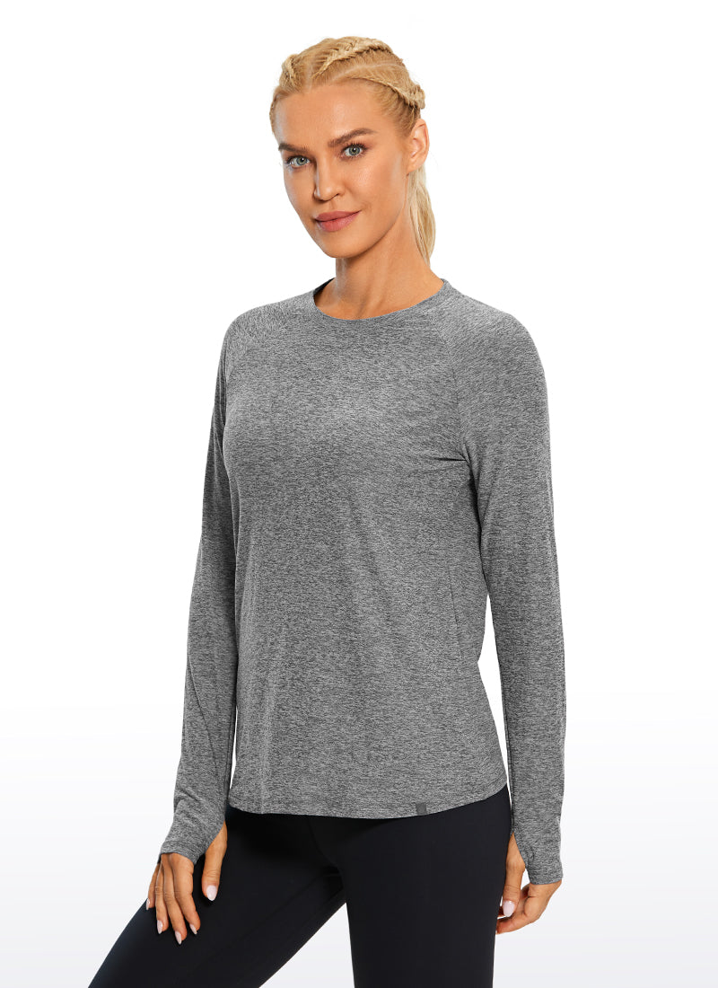 Soft Heather Long Sleeves Thumbholes