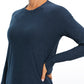 Soft Heather Long Sleeves Thumbholes