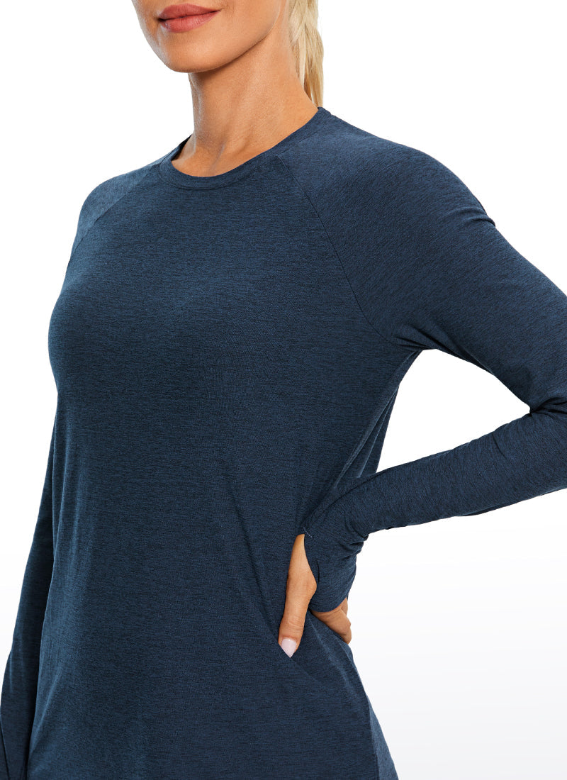 Soft Heather Long Sleeves Thumbholes