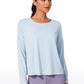 UPF 50+ Lightweight Heather Cropped Long Sleeves