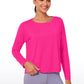 UPF 50+ Lightweight Heather Cropped Long Sleeves