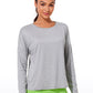 UPF 50+ Lightweight Heather Cropped Long Sleeves