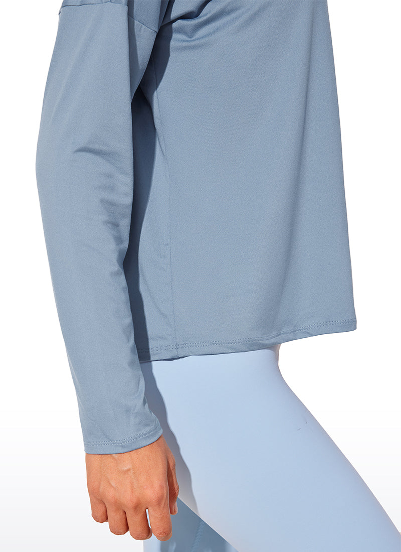 UPF 50+ Lightweight Heather Cropped Long Sleeves