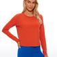 Pima Cotton Cropped Long Sleeve Classic Fit