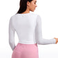 Seamless Ribbed Double Lined Cropped Long sleeves