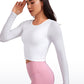 Seamless Ribbed Double Lined Cropped Long sleeves