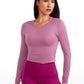 Seamless Ribbed Double Lined Cropped Long sleeves