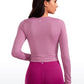 Seamless Ribbed Double Lined Cropped Long sleeves