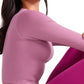 Seamless Ribbed Double Lined Cropped Long sleeves