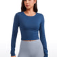 Seamless Ribbed Double Lined Cropped Long sleeves