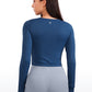 Seamless Ribbed Double Lined Cropped Long sleeves