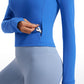 Butterluxe Half-Zip Long Sleeve Cropped