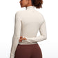 Butterluxe Half-Zip Long Sleeve Cropped