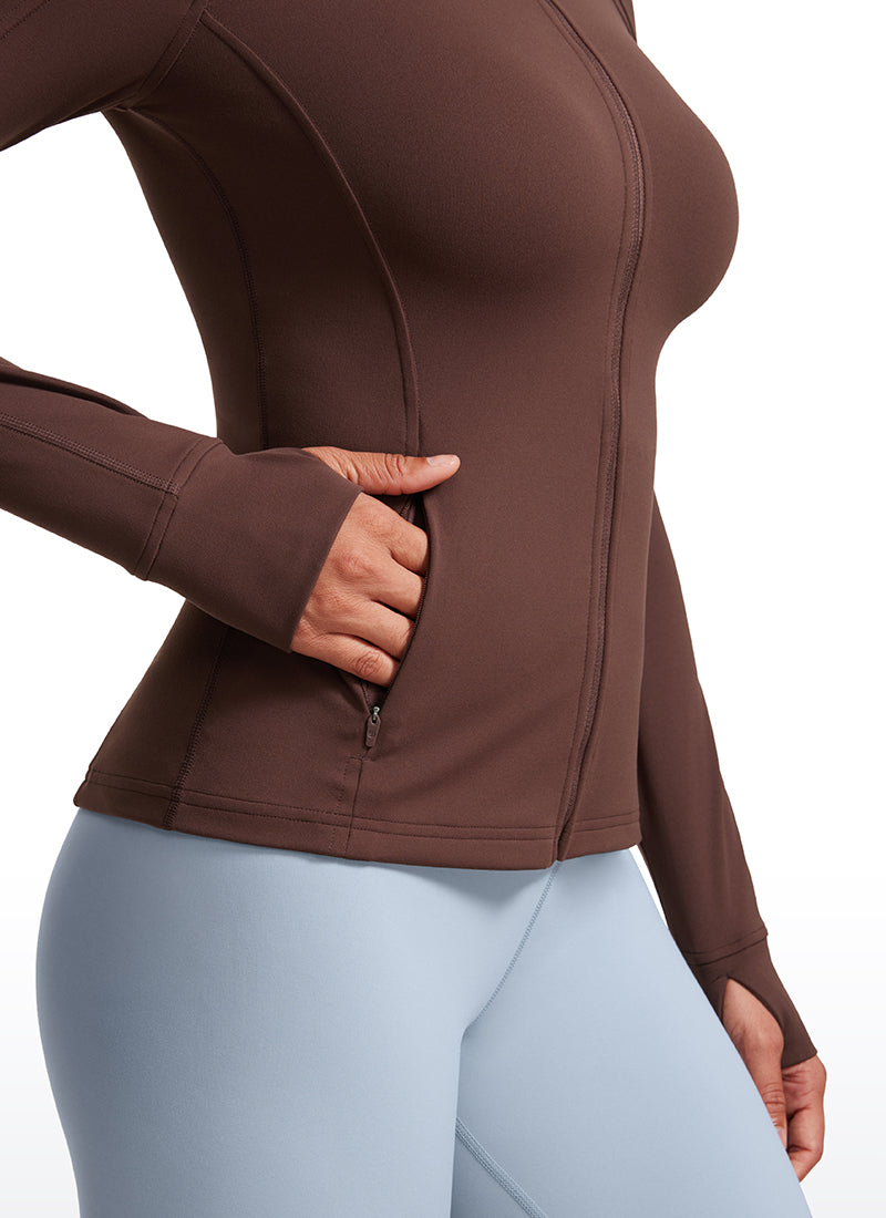 Butterluxe Full Zip Long Sleeves with Thumb Holes