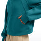 Fleece Lined Half Zip Hoodies with Thumb Holes