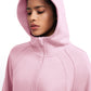 Fleece Lined Half Zip Hoodies with Thumb Holes