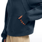 Fleece Lined Half Zip Hoodies with Thumb Holes