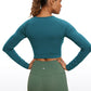 Seamless Cropped Long Sleeve Slim Fit