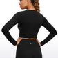 Seamless Cropped Long Sleeve Slim Fit