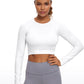 Seamless Cropped Long Sleeve Slim Fit