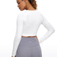 Seamless Cropped Long Sleeve Slim Fit