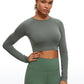 Seamless Cropped Long Sleeve Slim Fit