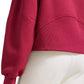 Fleece Lined Half Zip Hoodies Funnel Neck with Thumb Holes