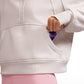 Fleece Lined Half Zip Hoodies Funnel Neck with Thumb Holes