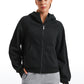 Fleece Lined Full Zip Hoodies with Thumb Holes