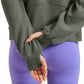 Fleece Lined Full Zip Hoodies with Thumb Holes