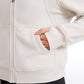 Fleece Lined Full Zip Hoodies with Thumb Holes