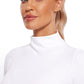 Butterluxe Mock Turtleneck Cropped Long Sleeves