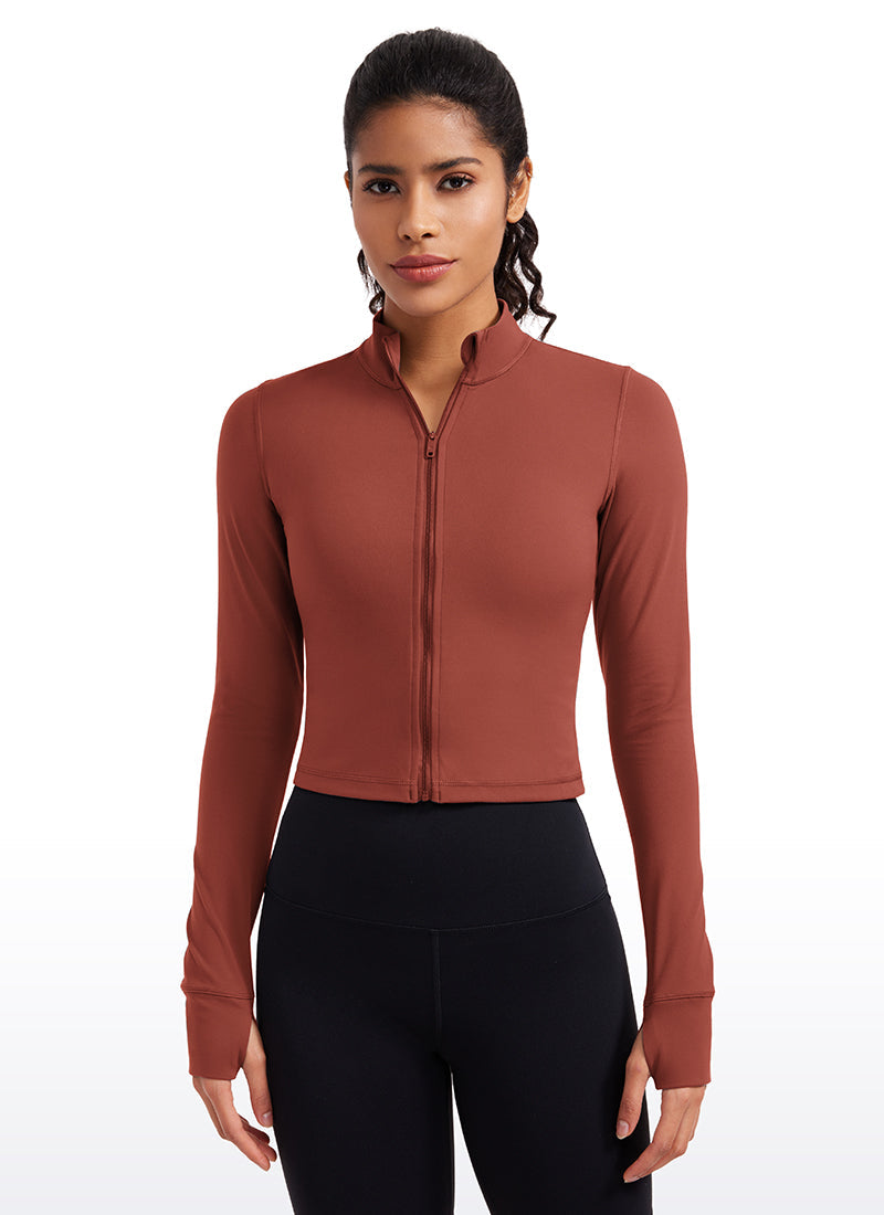 UltraSoft Full-Zip Cropped Jacket