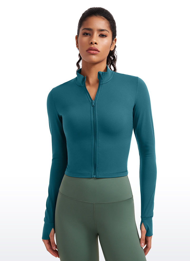 UltraSoft Full-Zip Cropped Jacket