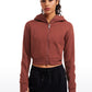 CozyFlex Cropped Zip Hoodie