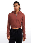 CozyFlex Cropped Zip Hoodie