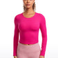 Butterluxe Cropped Front Seam Long Sleeve